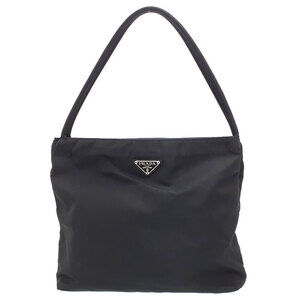 Prada Tessuto City Tote Shoulder Bag Black